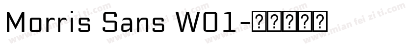 Morris Sans W01字体转换